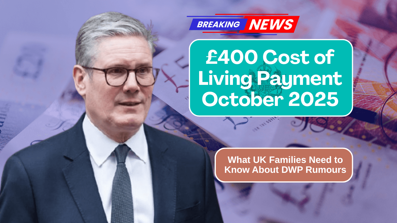£400 Cost of Living Payment October 2025 – What UK Families Need to Know About DWP Rumours
