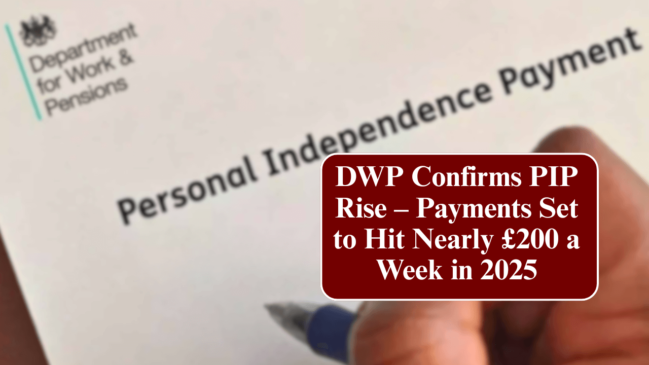 DWP Confirms PIP Rise – Payments Set to Hit Nearly £200 a Week in 2025