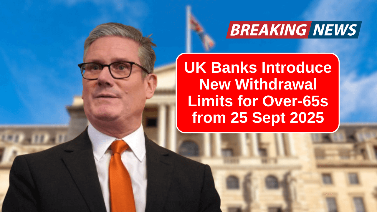 UK Banks Introduce New Withdrawal Limits for Over-65s from 25 Sept 2025