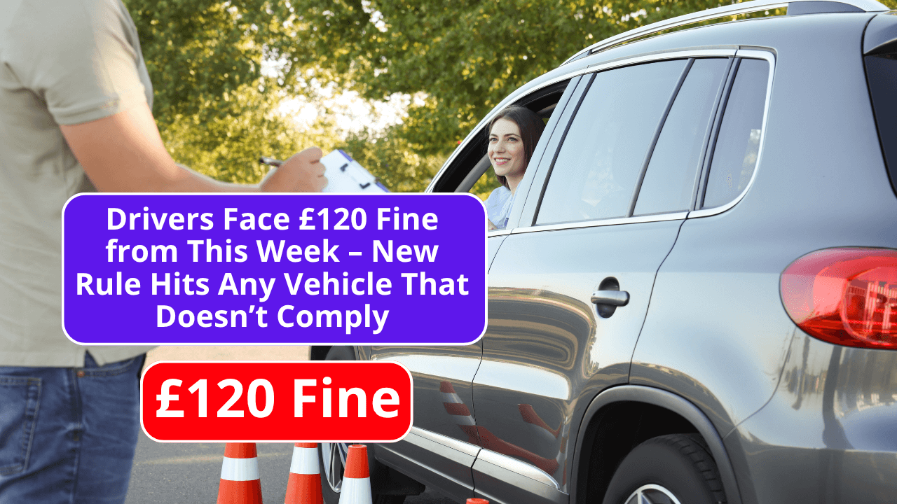 Drivers Face £120 Fine from This Week – New Rule Hits Any Vehicle That Doesn’t Comply