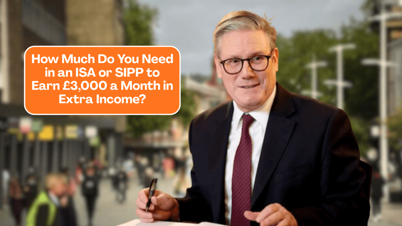 How Much Do You Need in an ISA or SIPP to Earn £3,000 a Month in Extra Income?