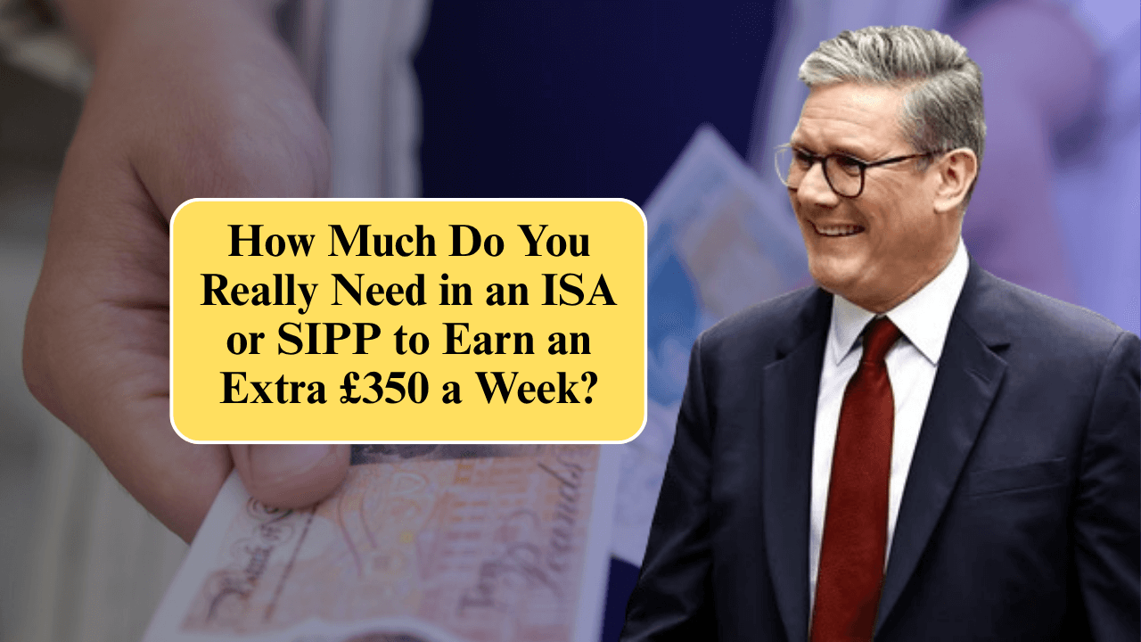 How Much Do You Really Need in an ISA or SIPP to Earn an Extra £350 a Week?