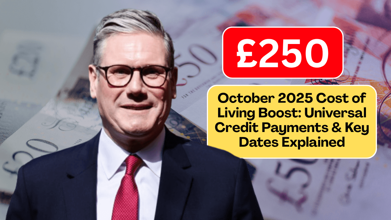 October 2025 £250 Cost of Living Boost: Universal Credit Payments & Key Dates Explained