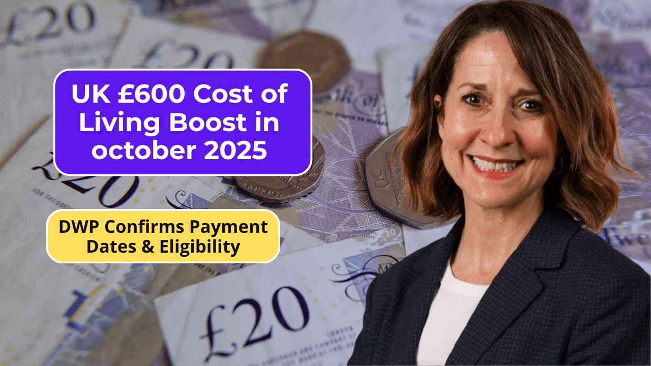 UK £600 Cost of Living Boost in october 2025 – DWP Confirms Payment Dates & Eligibility