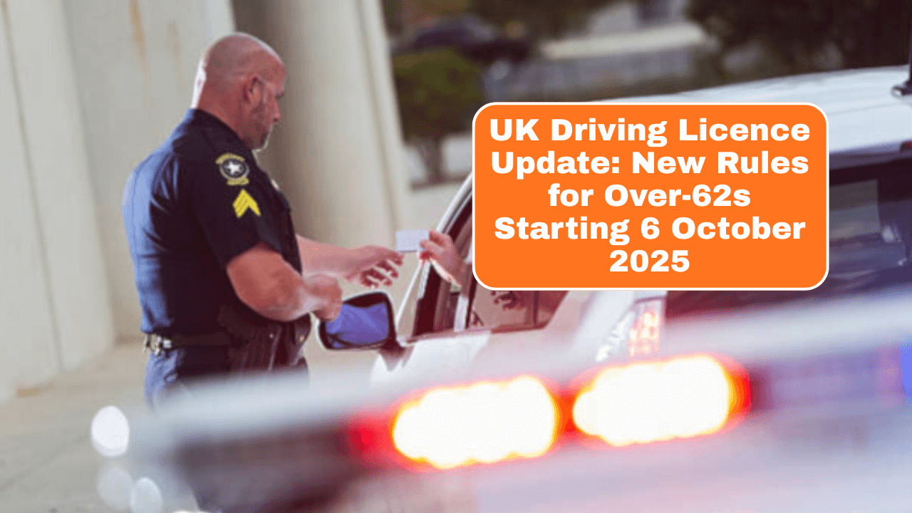 UK Driving Licence Update: New Rules for Over-62s Starting 6 October 2025
